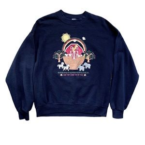 Vintage 90s graphic Noah’s Arc navy blue sweatshirt size large